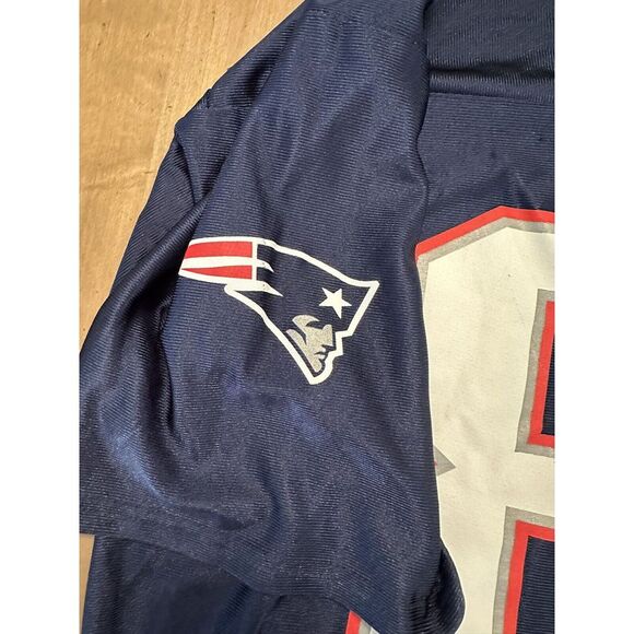 Randy Moss New England Patriots Home Jersey NFL Team Football Blue Mens Large - Picture 4 of 7
